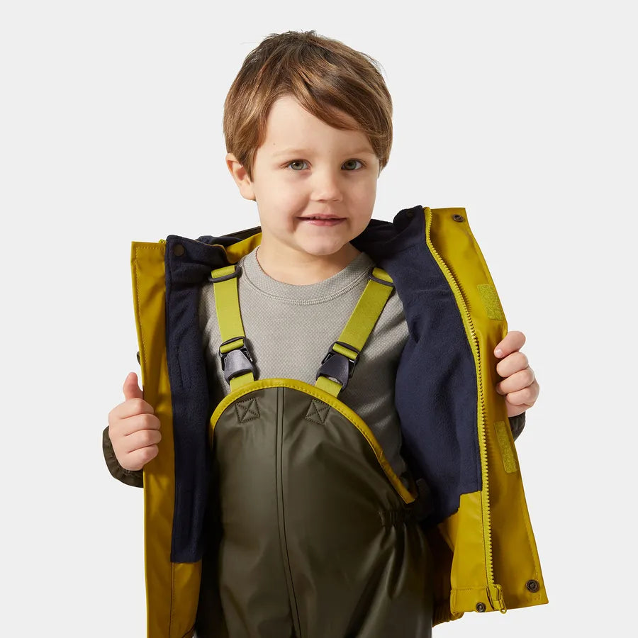 Helly Hansen Kids’ Bergen Fleece-Lined Rain Set 2.0 Regnsæt Børn - Utility Green -