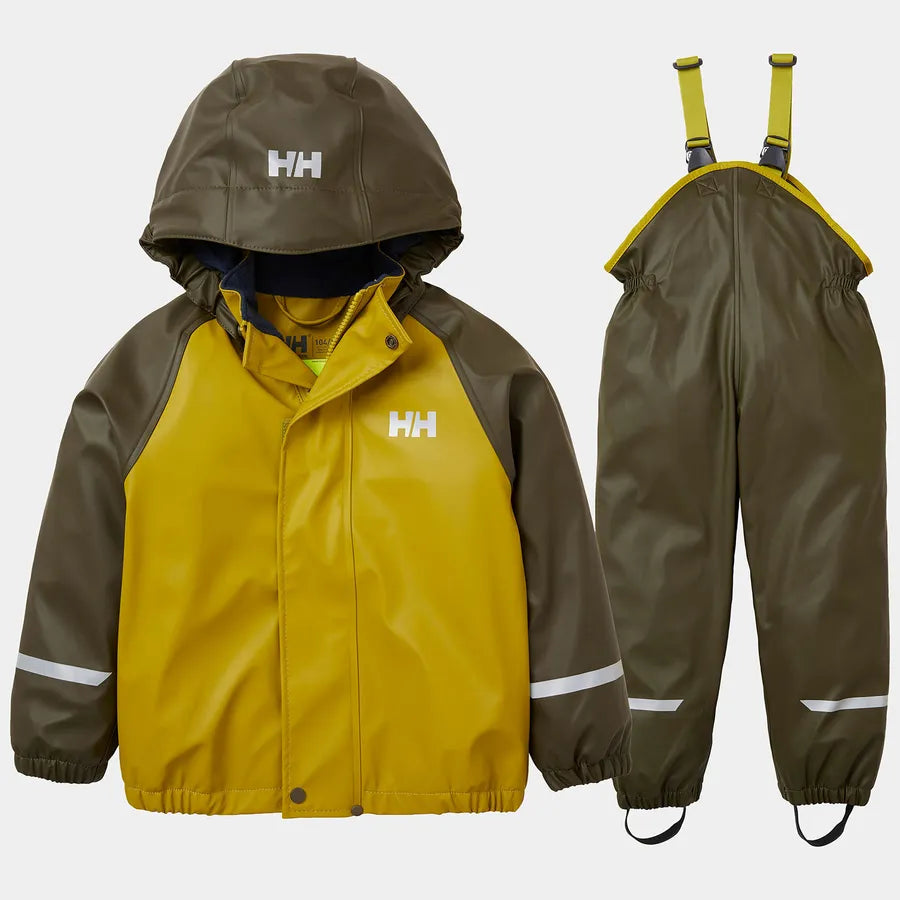 Helly Hansen Kids’ Bergen Fleece-Lined Rain Set 2.0 Regnsæt Børn - Utility Green -