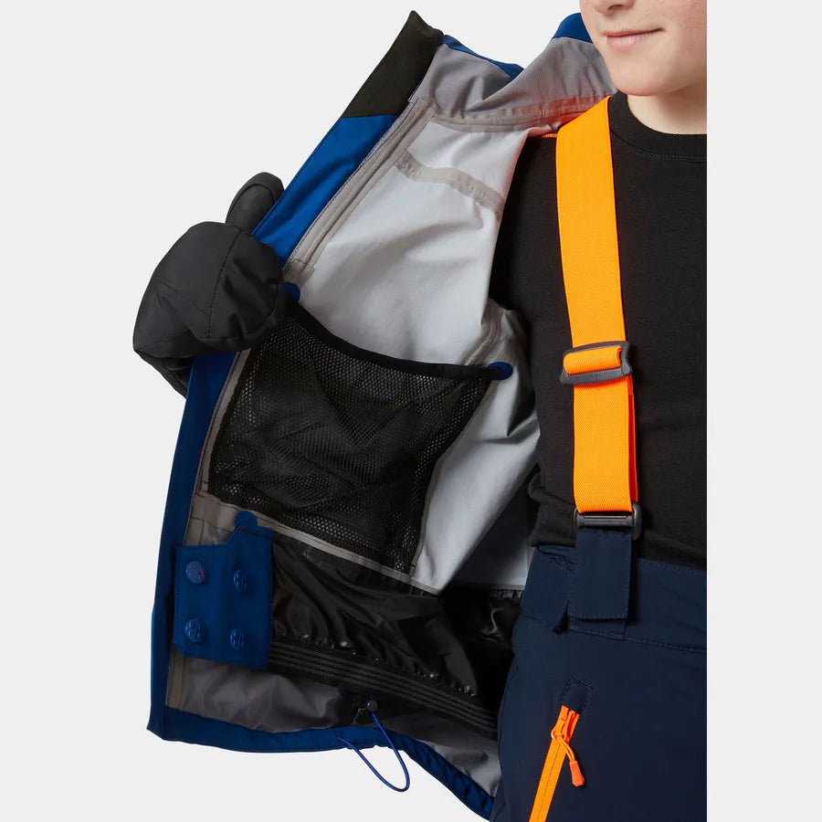 Helly Hansen Juniors’ Elements 3-Layer Ski Jacket Skijakke Børn - Deep Fjord -