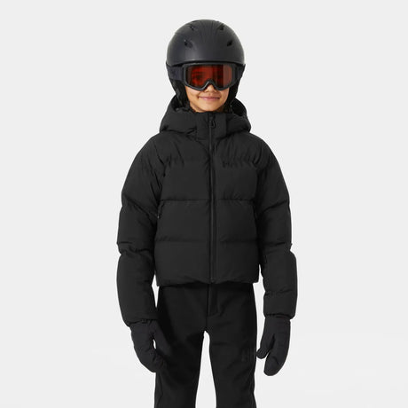 Helly Hansen Juniors' Nora Short Puffy Ski Jacket Skijakke Børn - Black - Black
