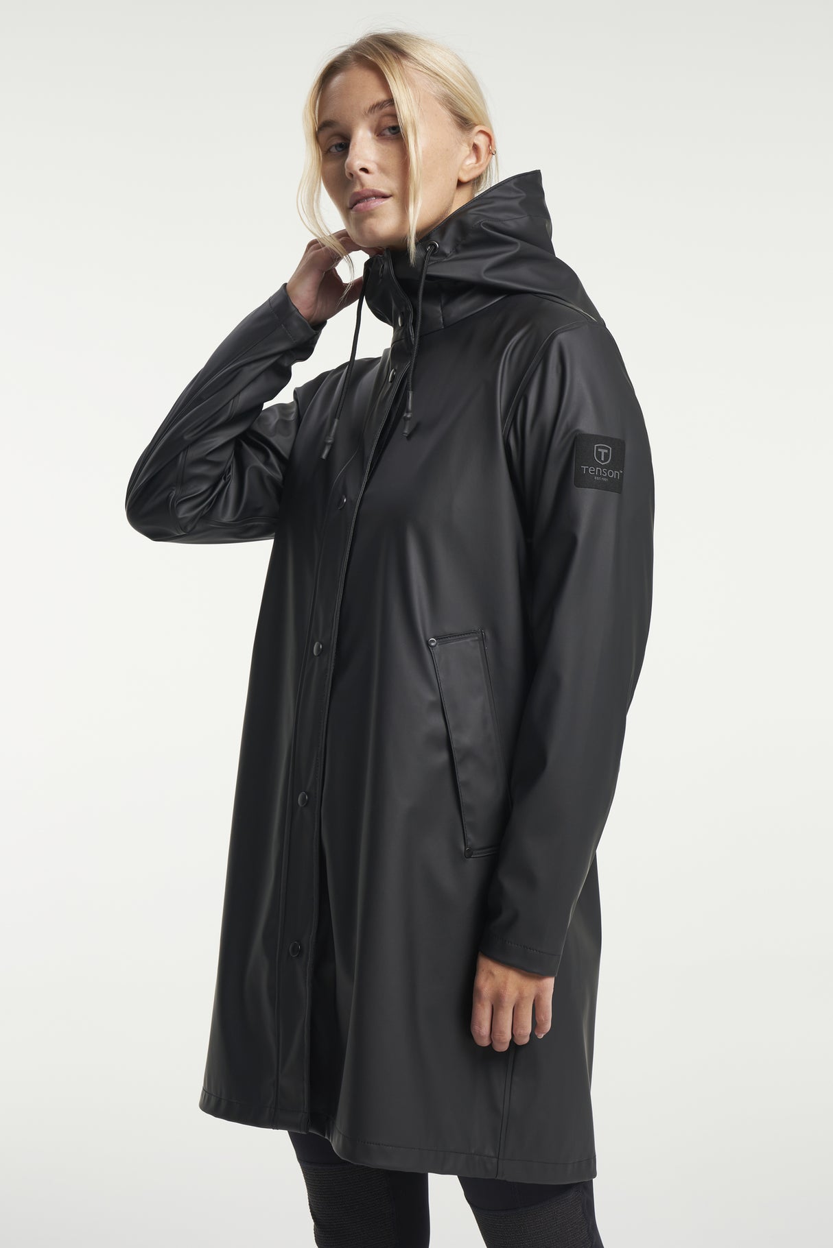 Tenson Apelviken PU Regnjakke Dame - Black -