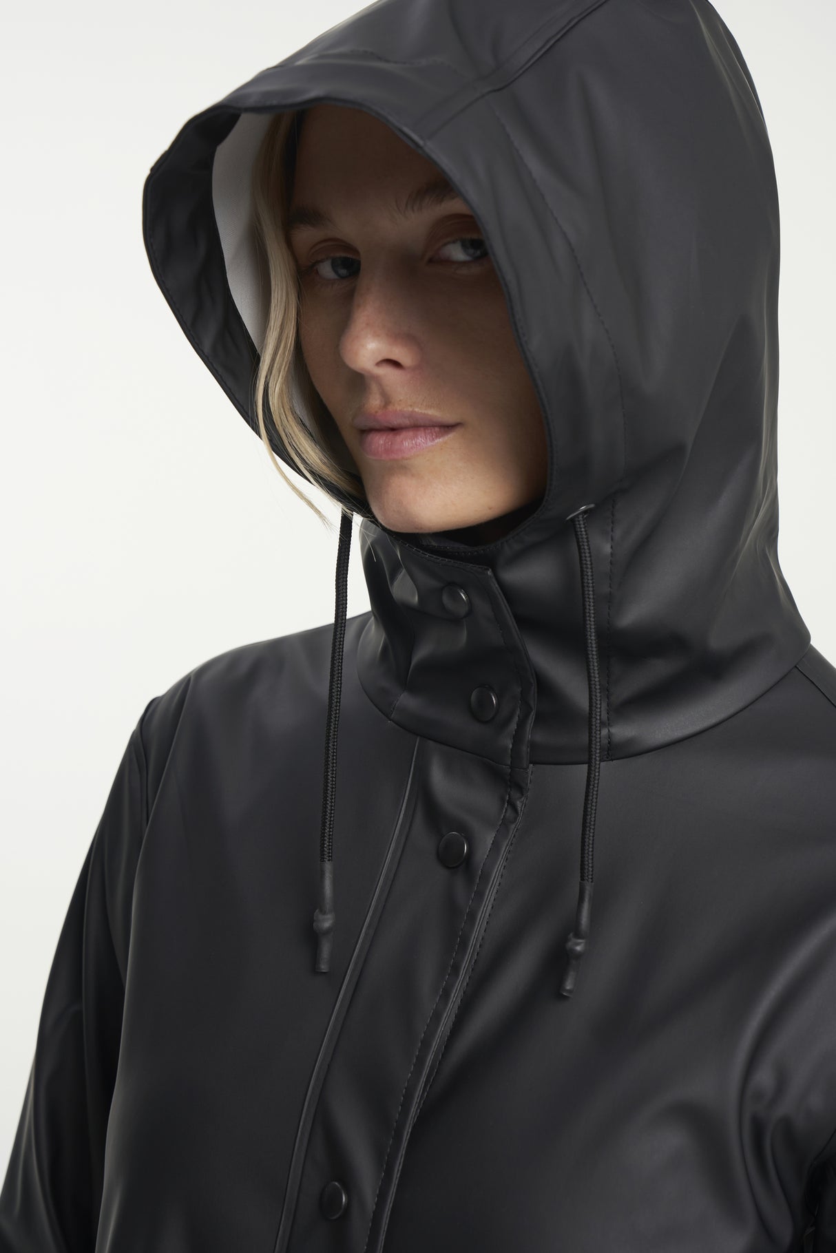 Tenson Apelviken PU Regnjakke Dame - Black -