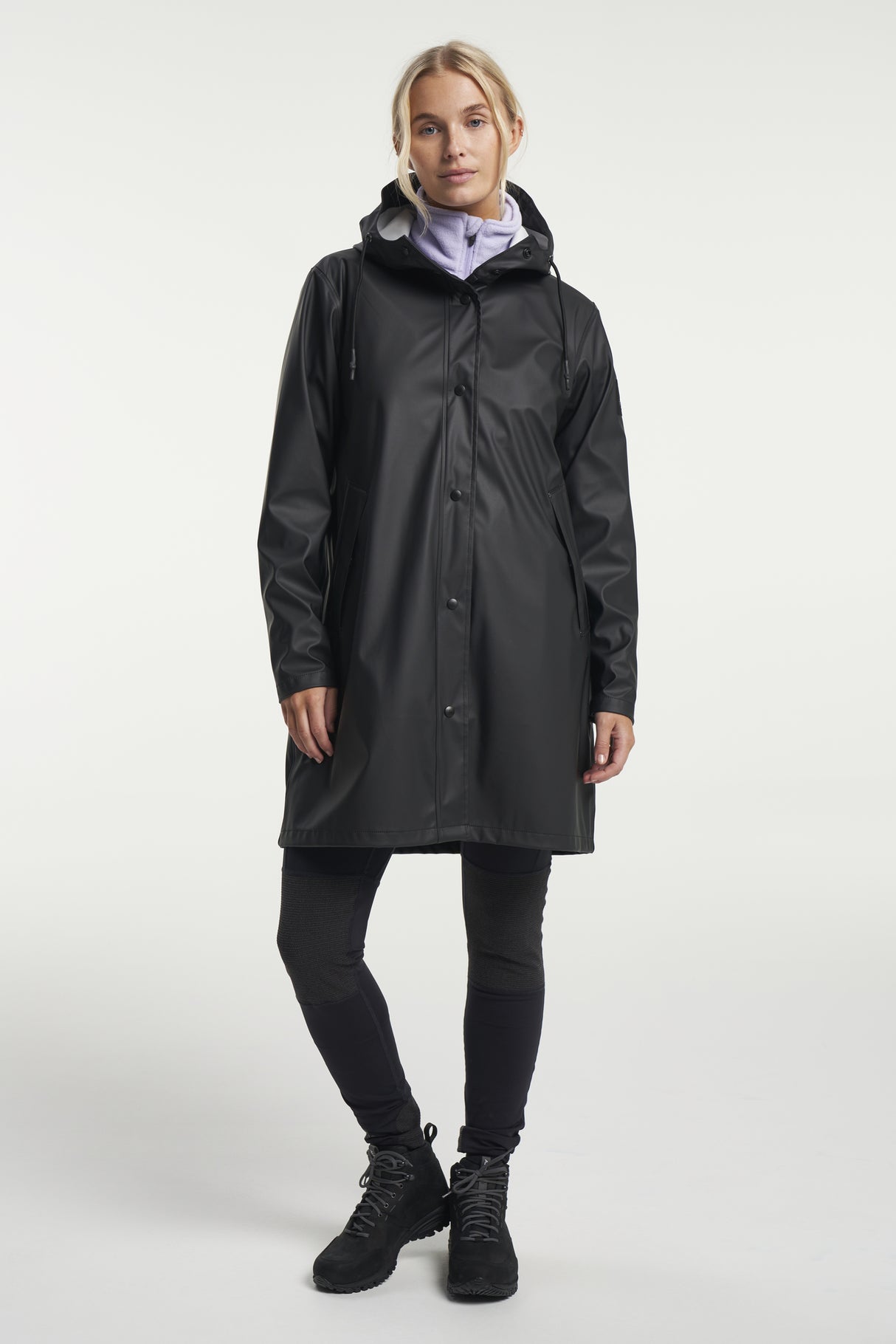 Tenson Apelviken PU Regnjakke Dame - Black -
