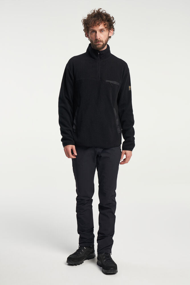 Tenson Yoke Half Zip Fleecejakke Herre - Black -