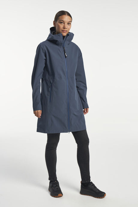 Tenson Misty Parka Women Regnfrakke Dame - Dark Blue -