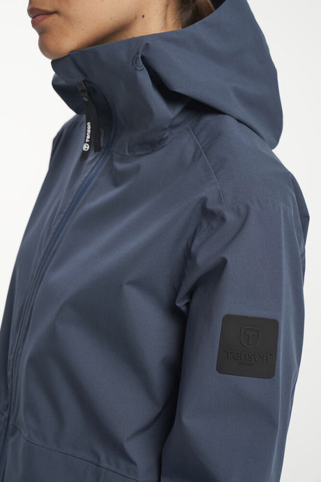 Tenson Misty Parka Women Regnfrakke Dame - Dark Blue -