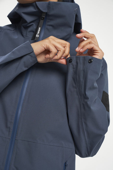 Tenson Misty Parka Women Regnfrakke Dame - Dark Blue -