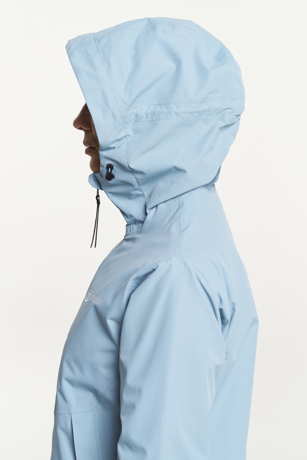 Tenson Winga Rain Jacket Women Regnjakke Dame - Blue Grey -