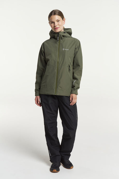 Tenson Winga Regnsæt Dame - Dark Olive / Black - 3XL