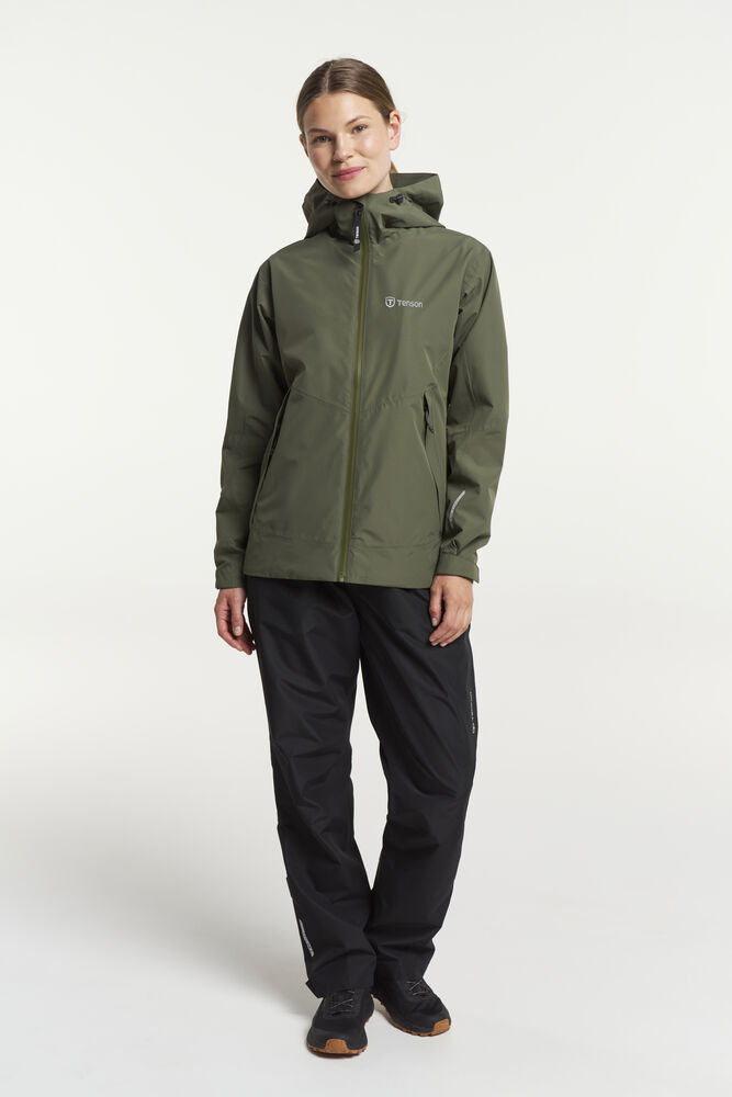 Tenson Winga Regnsæt Dame - Dark Olive / Black -