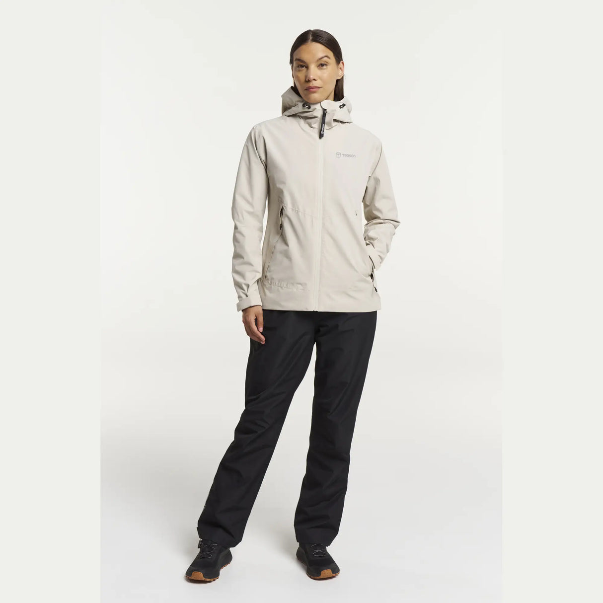 Tenson Winga Regnsæt Dame - Sand / Black - 3XL