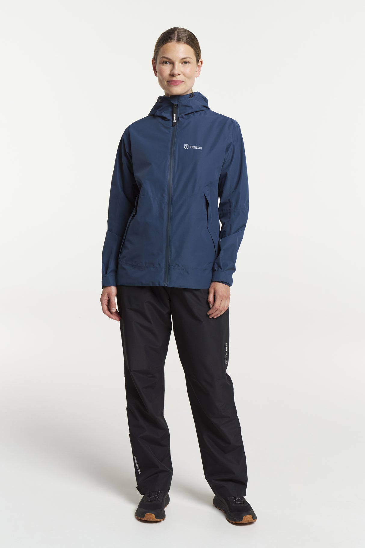 Tenson Winga Rain Jacket Women Regnjakke Dame - Dark Blue -