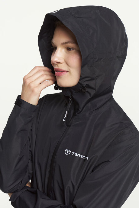 Tenson Winga Rain Jacket Women Regnjakke Dame - Black -