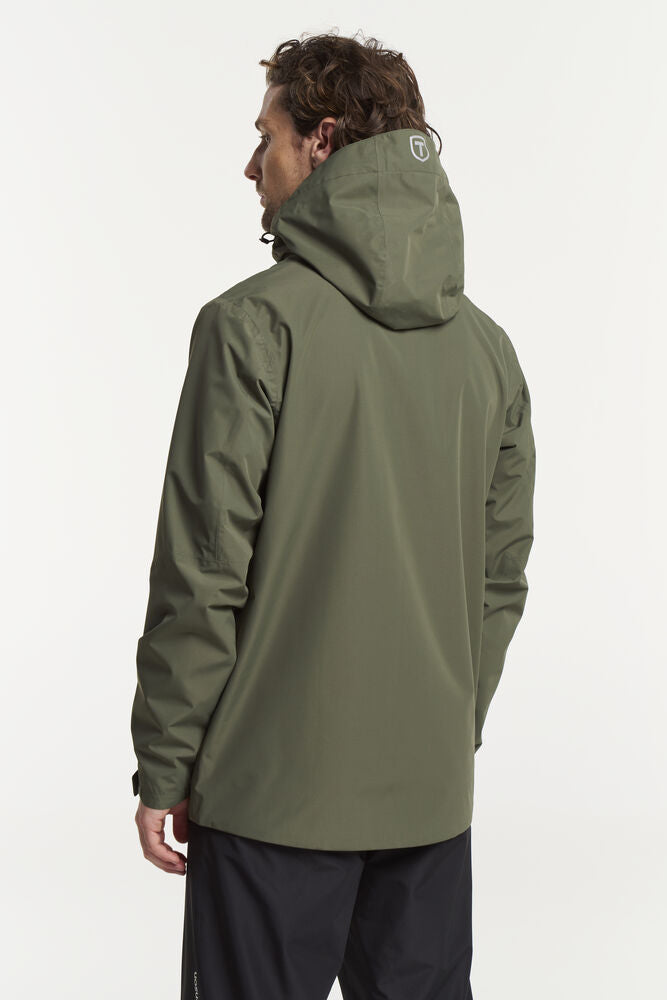 Tenson Winga Rain Jacket Men Regnjakke Herre - Dark Olive -