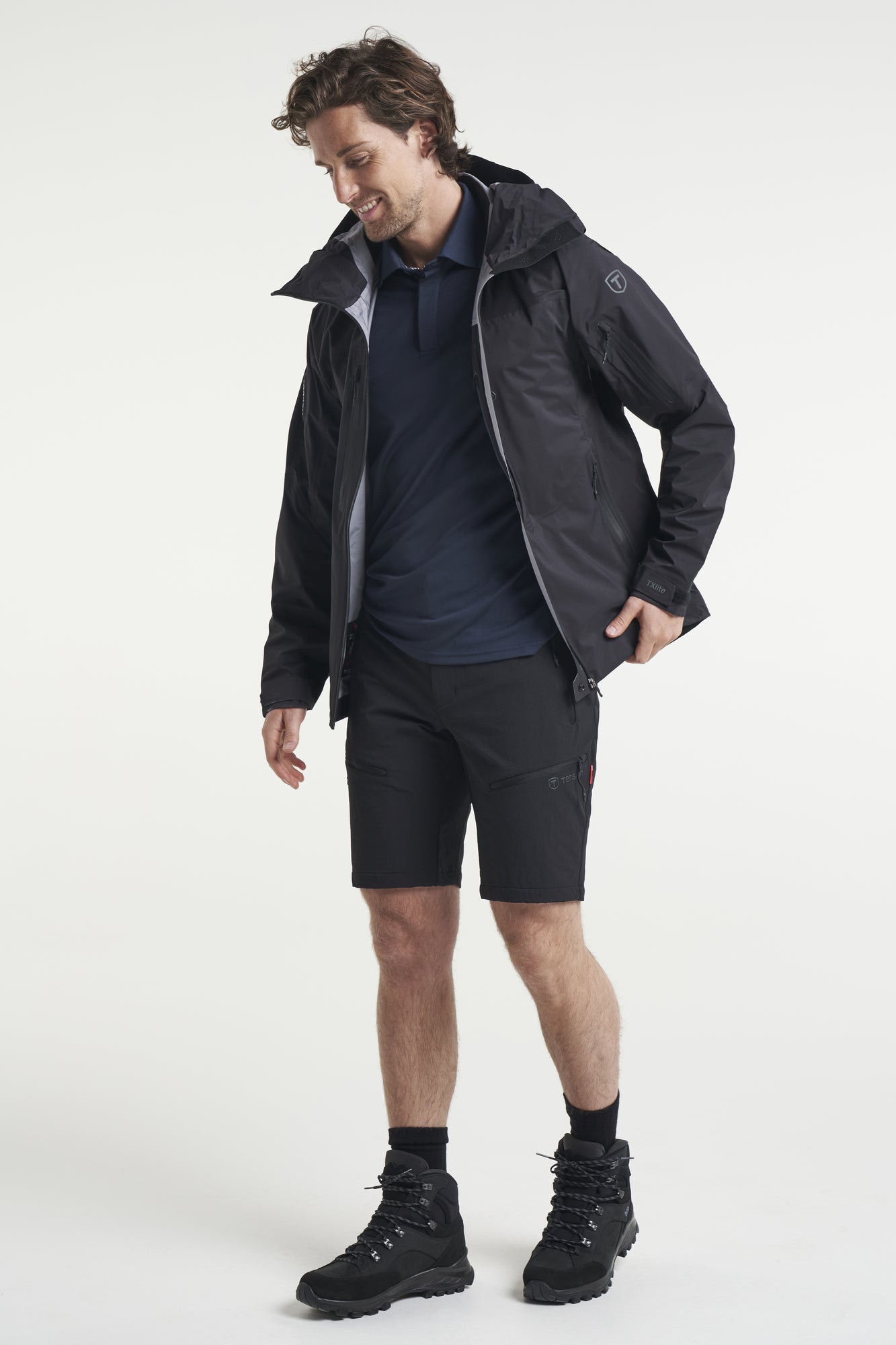 Tenson TXlite Flex Shorts Herre - Black -