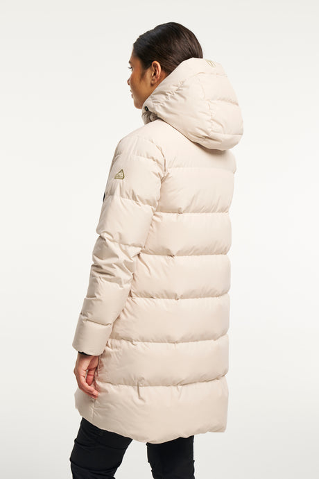 Tenson Dundas Down Parka Women Dunfrakke Dame - Light Beige -
