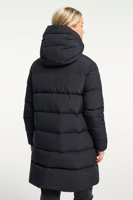 Tenson Dundas Down Parka Women Dunfrakke Dame - Black -