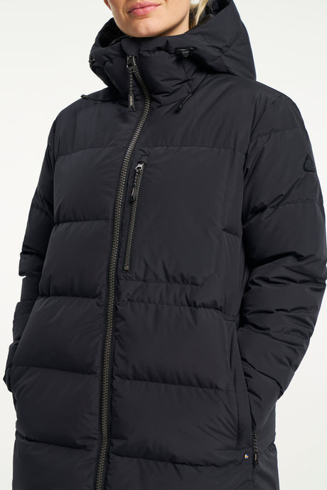 Tenson Dundas Down Parka Women Dunfrakke Dame - Black -