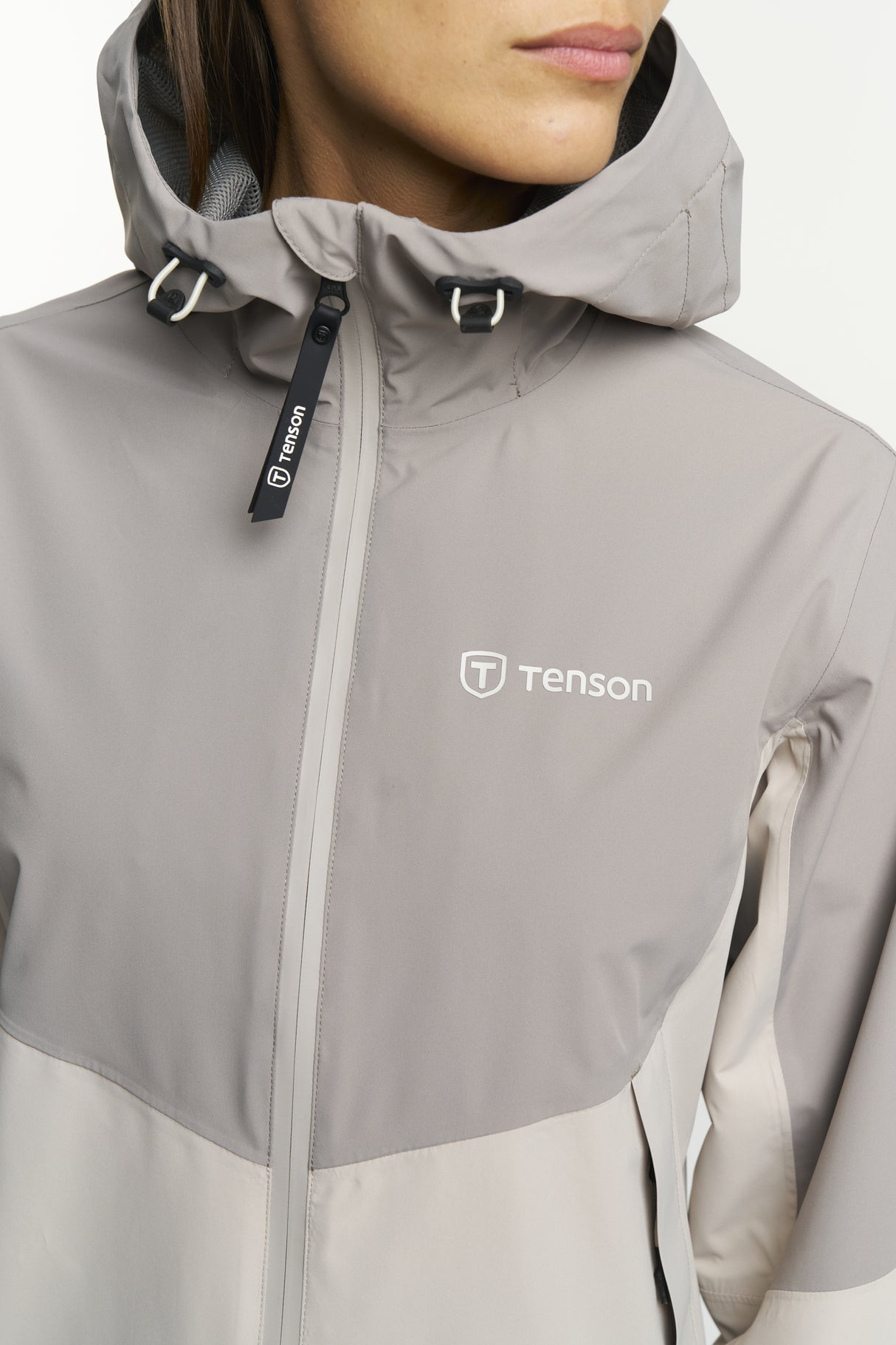 Tenson Winga Yoke Regnjakke Dame - Taupe -