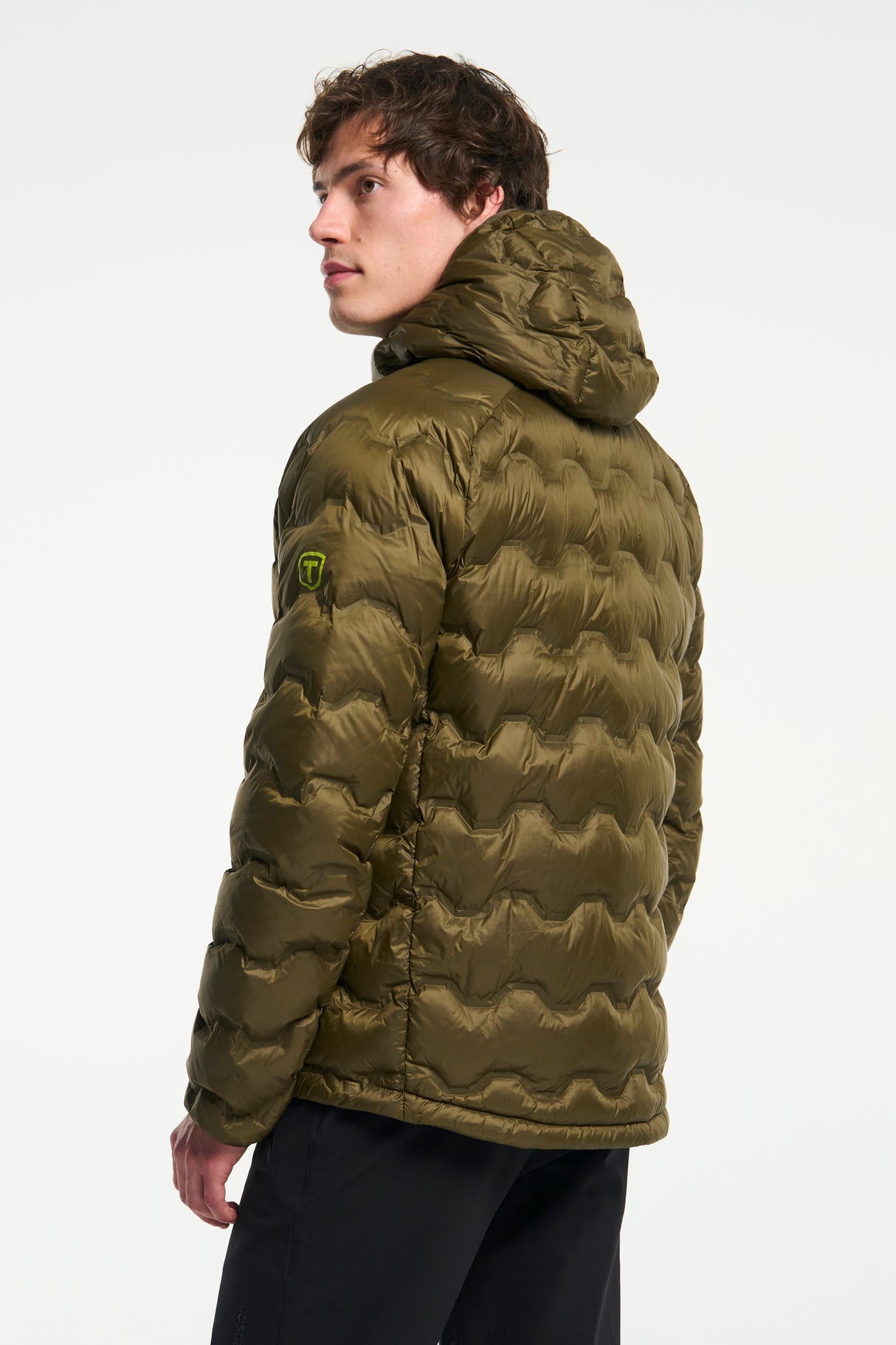 Tenson Miyabi Hood Down Jacket Men - Dark Olive