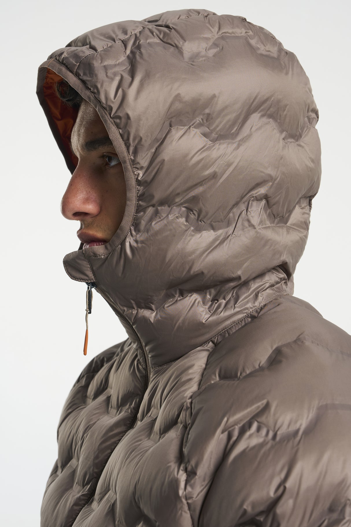 Tenson Miyabi Hood Down Jacket Men - Brown