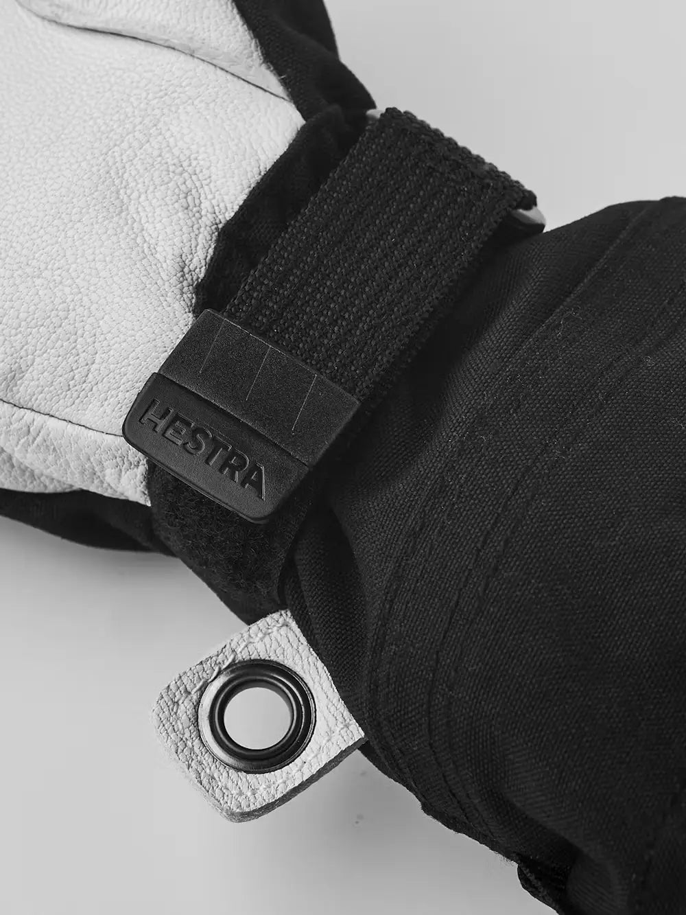 Hestra Army Leather Heli Ski Jr. 3-finger Skihandsker Børn - Black -