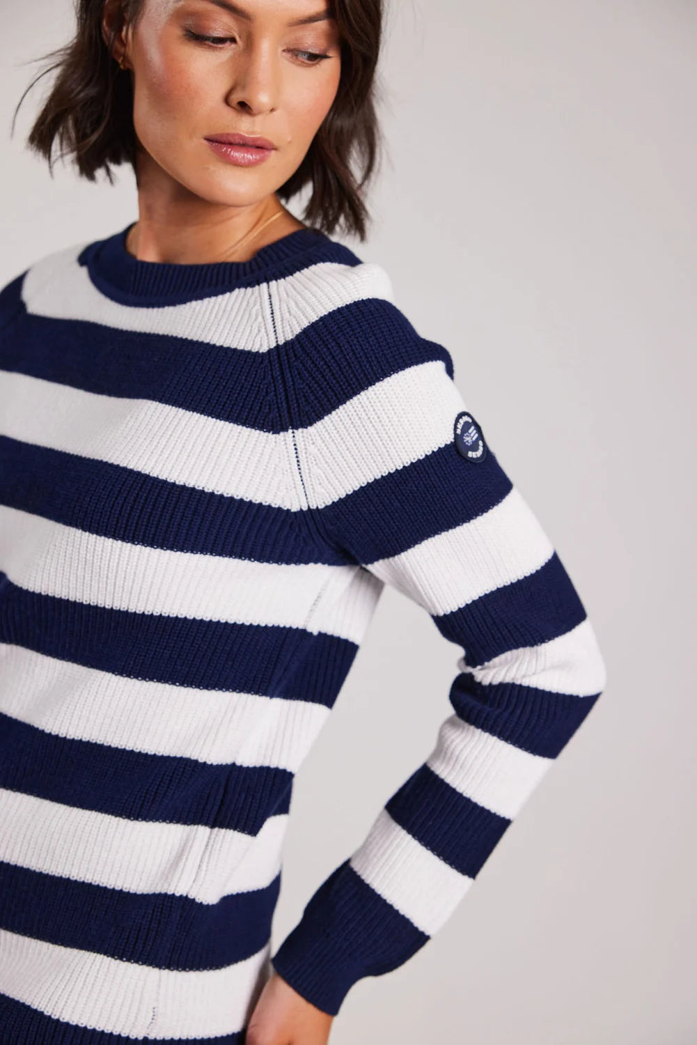 Sebago Knitted Crew Striktrøje Dame -