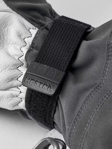 Hestra Army Leather Heli Ski 3-finger Skihandsker Dame / Herre - Grey -