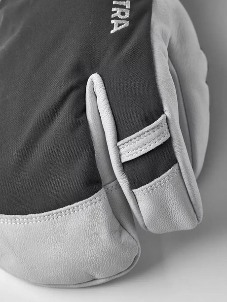 Hestra Army Leather Heli Ski 3-finger Skihandsker Dame / Herre - Grey -