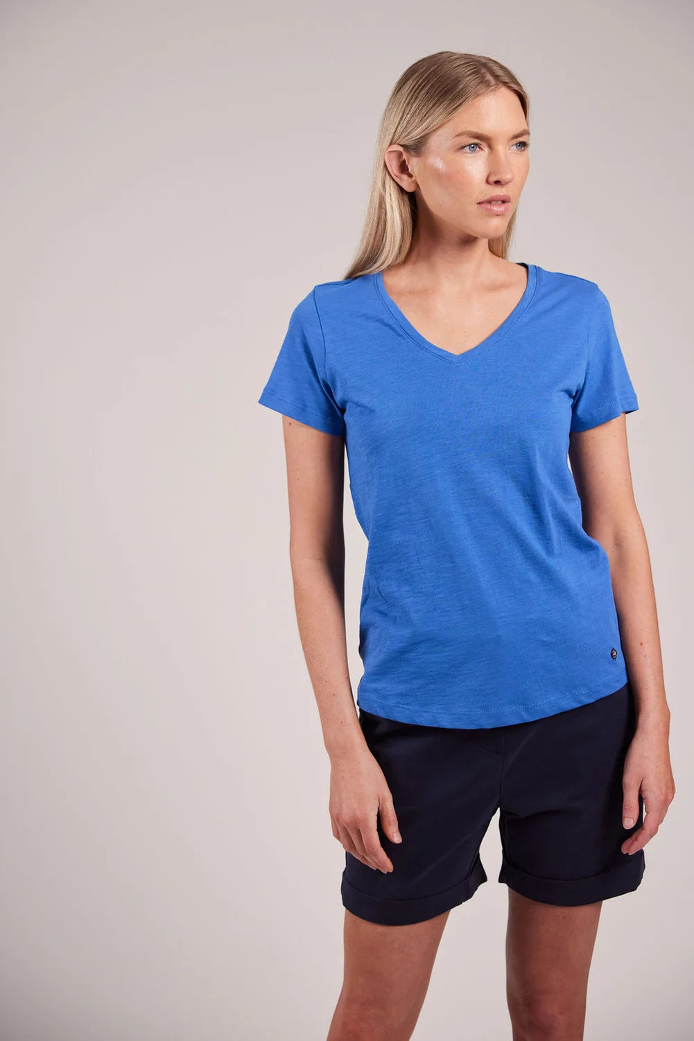 Sebago Classic Tee T-shirt Dame - Bay Blue - Bay Blue
