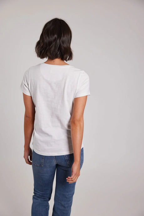 Sebago Classic Tee T-shirt Dame - White -
