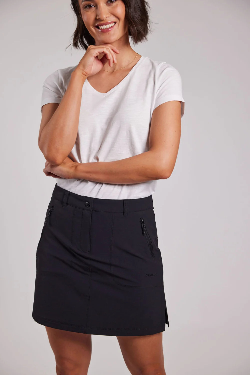 Sebago Classic Tee T-shirt Dame - White - White