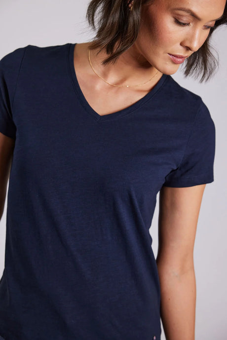 Sebago Classic Tee T-shirt Dame - Navy - Navy
