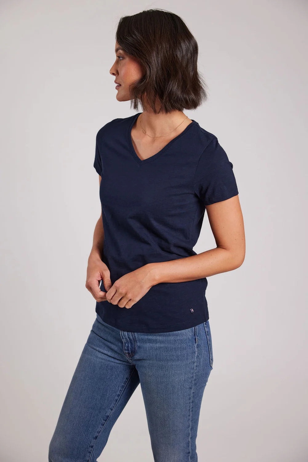 Sebago Classic Tee T-shirt Dame - Navy -