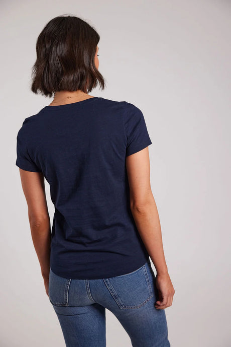 Sebago Classic Tee T-shirt Dame - Navy -