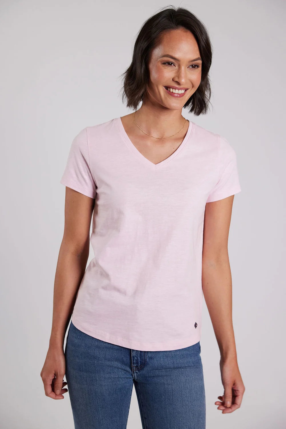 Sebago Classic Tee T-shirt Dame - Soft Pink -