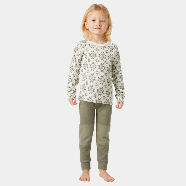 Helly Hansen Kids' HH Graphic LIFA® Merino Base Layer Set Skiundertøj Børn - Fallen Rock -
