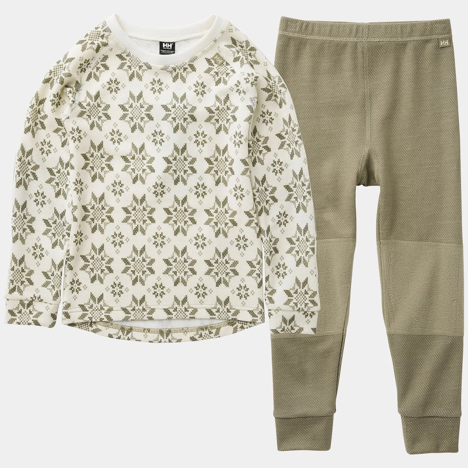 Helly Hansen Kids' HH Graphic LIFA® Merino Base Layer Set Skiundertøj Børn - Fallen Rock - Fallen Rock