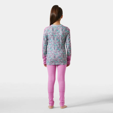 Helly Hansen Juniors' Graphic LIFA® Merino Base Layer Set Skiundertøj Børn - Meta Pink -