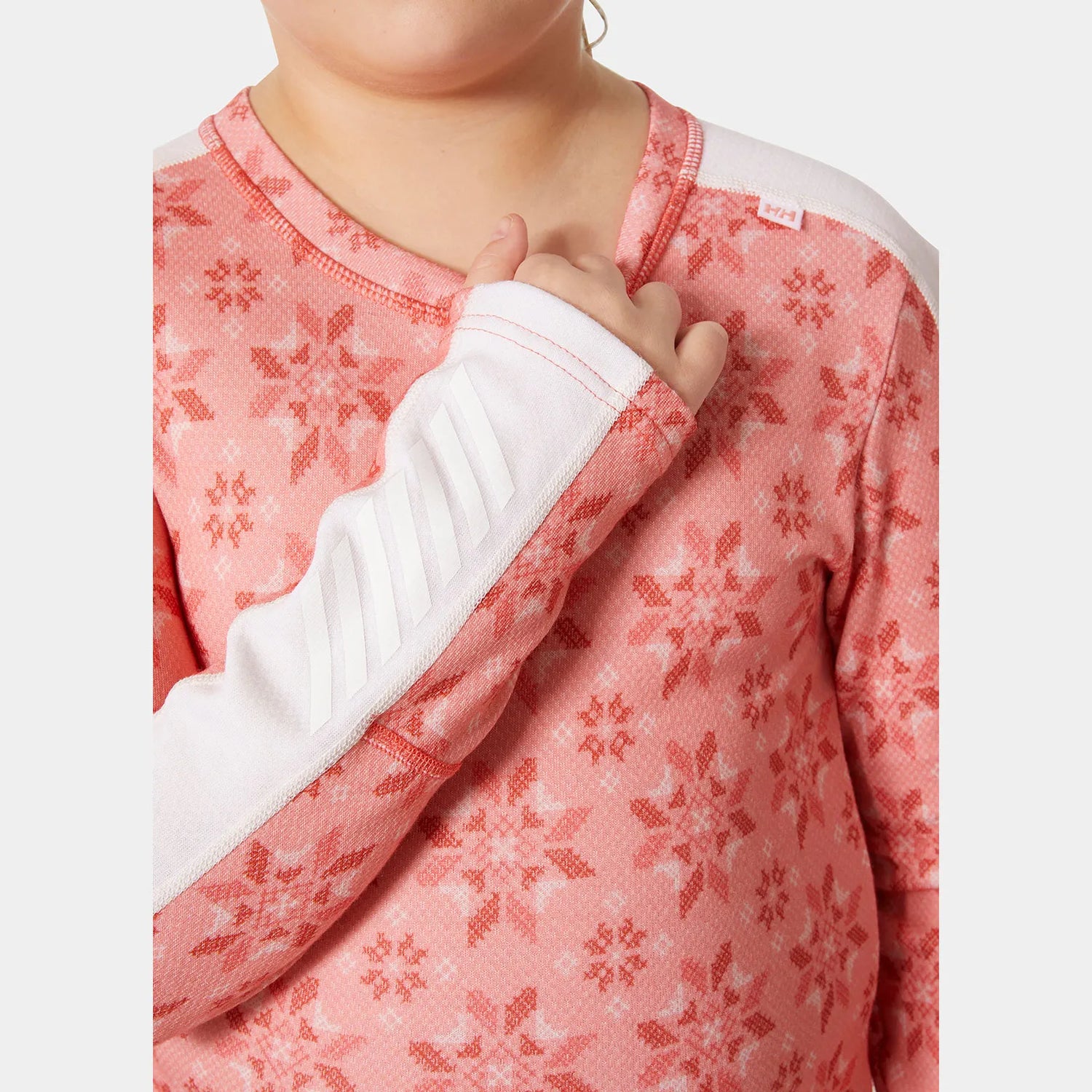 Helly Hansen Juniors' Graphic LIFA® Merino Base Layer Set Skiundertøj Børn - Sunset Pink -