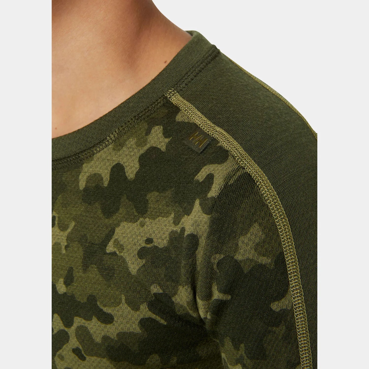 Helly Hansen Juniors' Graphic LIFA® Merino Base Layer Set Skiundertøj Børn - Utility Green -