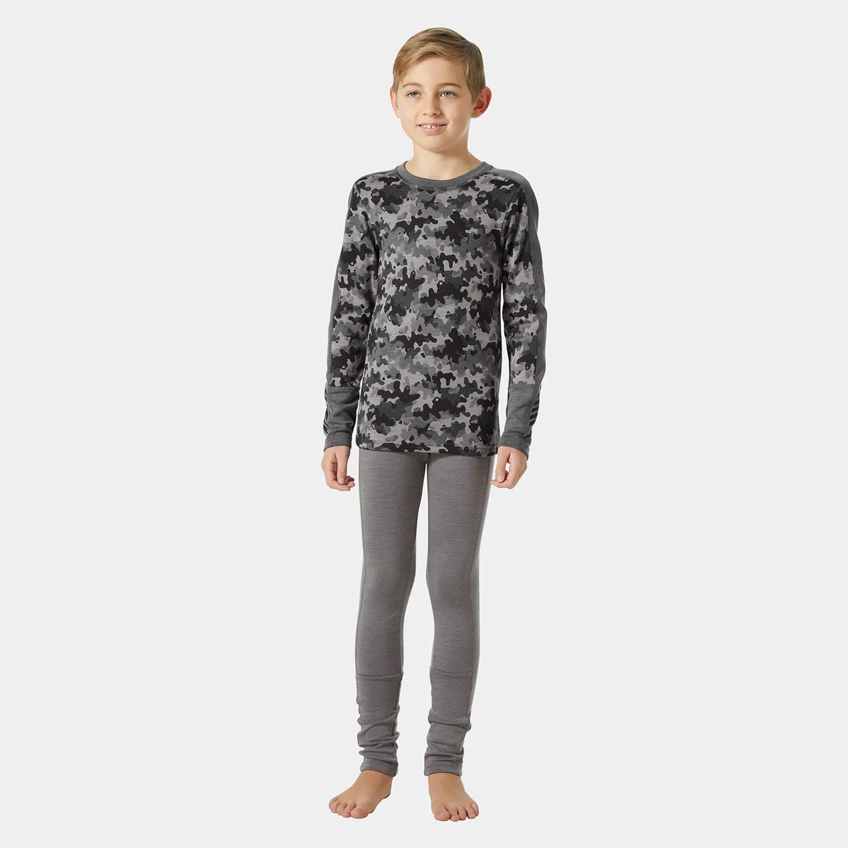 Helly Hansen Juniors' Graphic LIFA® Merino Base Layer Set Skiundertøj Børn - Concrete -