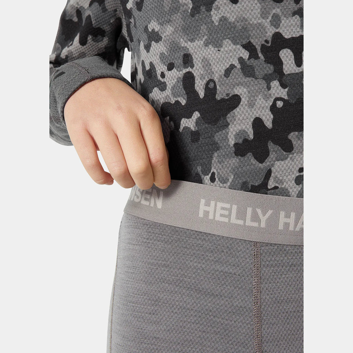 Helly Hansen Juniors' Graphic LIFA® Merino Base Layer Set Skiundertøj Børn - Concrete -