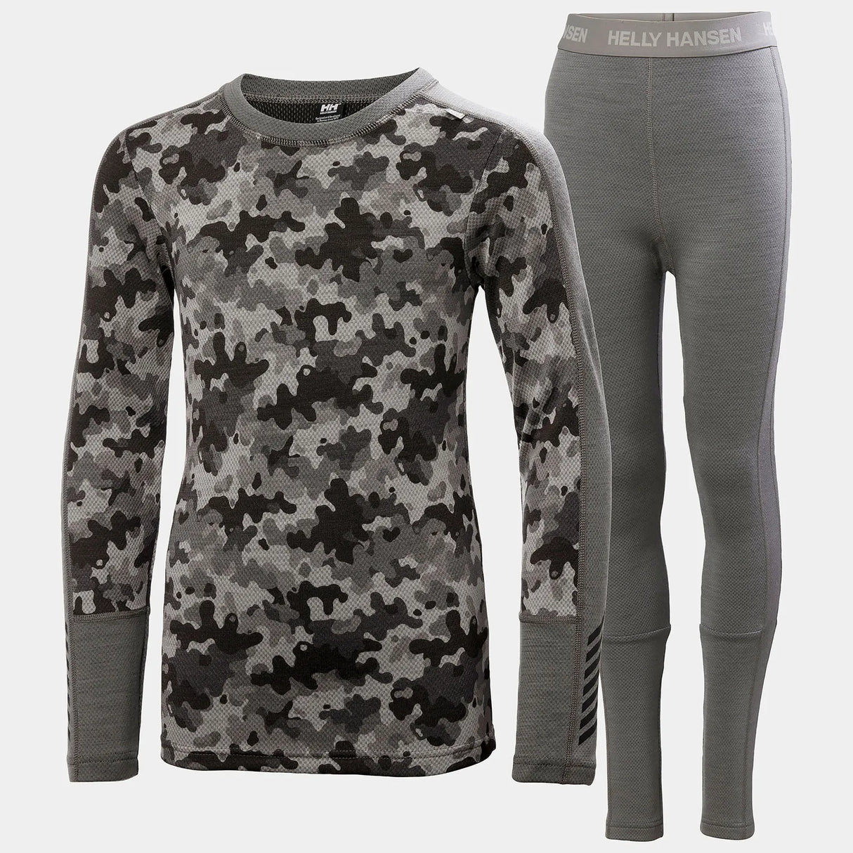 Helly Hansen Juniors' Graphic LIFA® Merino Base Layer Set Skiundertøj Børn - Concrete - Concrete