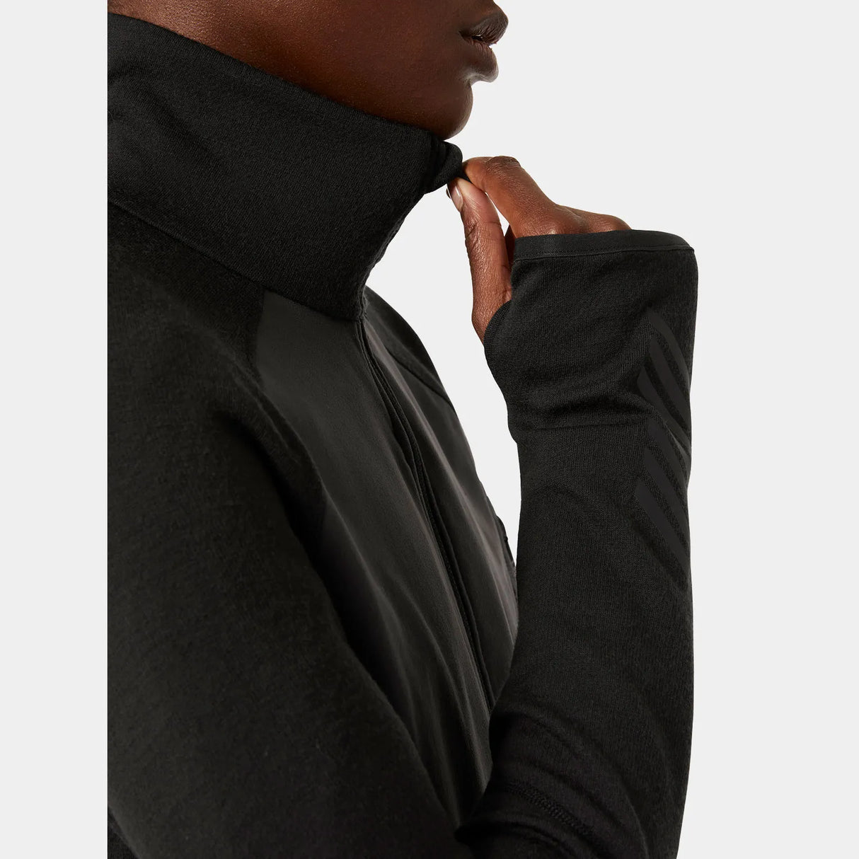 Helly Hansen Women's LIFA® Merino Base Layer Jacket & Pants Skiundertøj Sæt Dame - Black / Light Cyan -