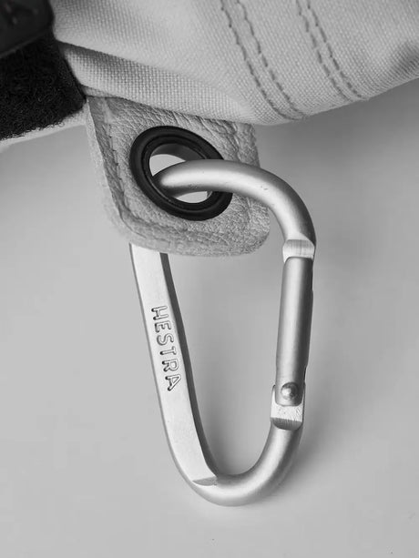 Hestra Heli Ski Female Mitt Skihandsker Dame - Pale Grey & Offwhite -