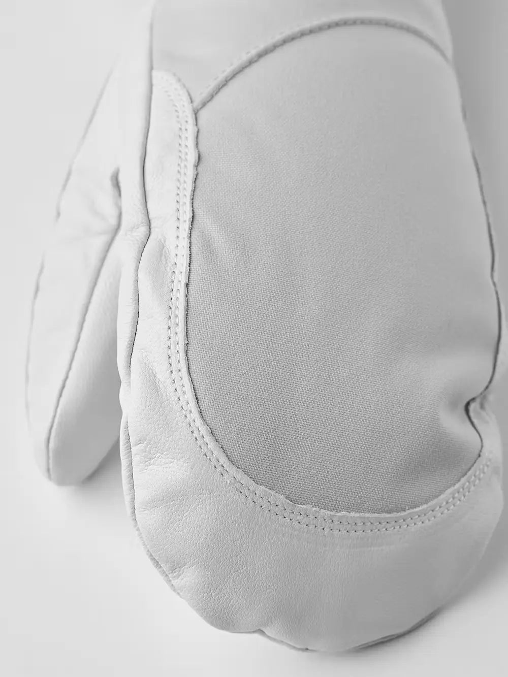 Hestra Heli Ski Female Mitt Skihandsker Dame - Pale Grey & Offwhite -