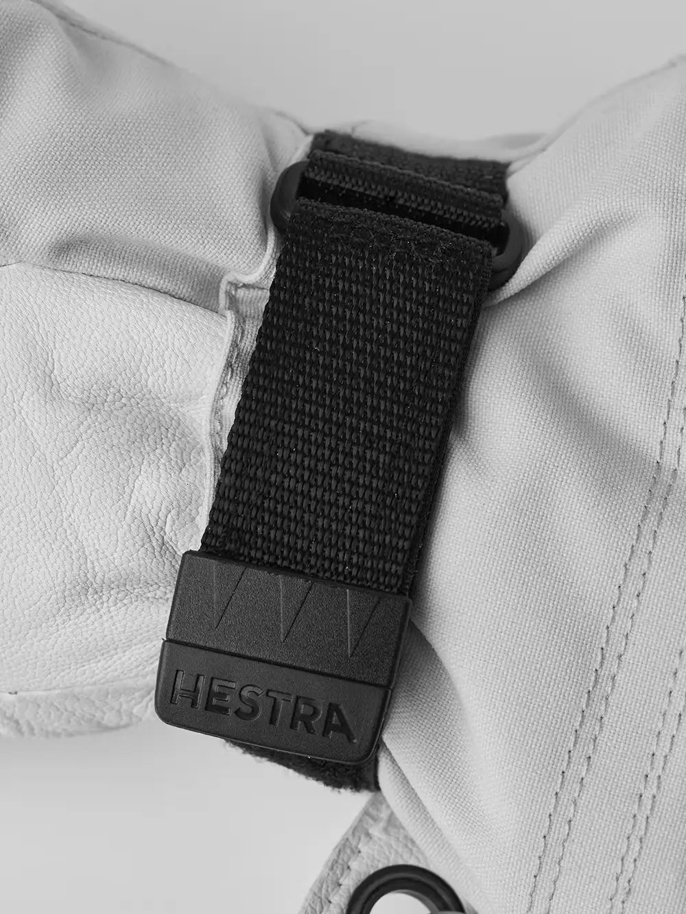 Hestra Heli Ski Female Mitt Skihandsker Dame - Pale Grey & Offwhite -