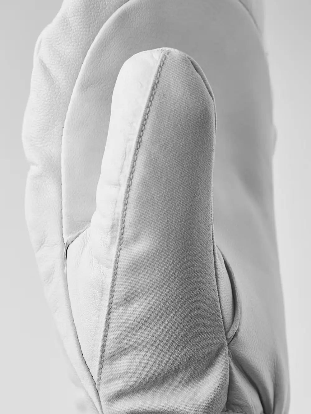 Hestra Heli Ski Female Mitt Skihandsker Dame - Pale Grey & Offwhite -