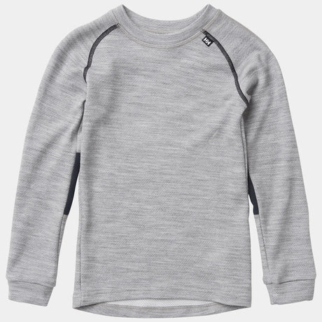 Helly Hansen Kids' HH LIFA® Merino Base Layer Set Skiundertøj Børn - Grey Melange -